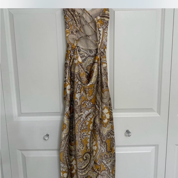 Forever 21 Paisley Maxi Dress in Mustard and Cream - Picture 4 of 4